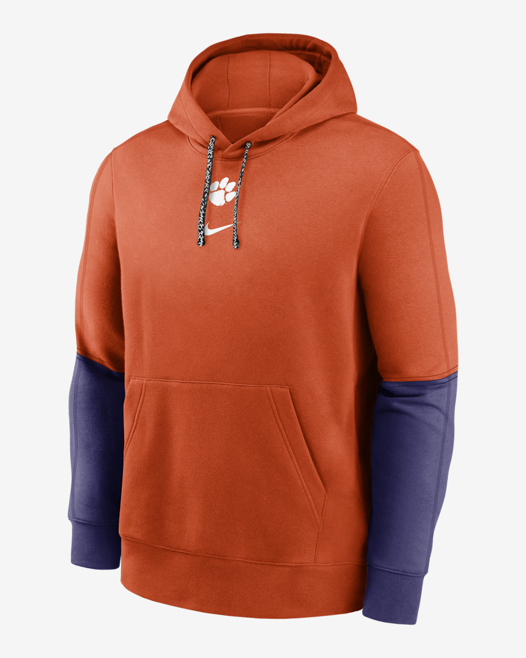 Clemson Tigers Sideline Team Issue Club Men's Nike College Pullover Hoodie - University Orange