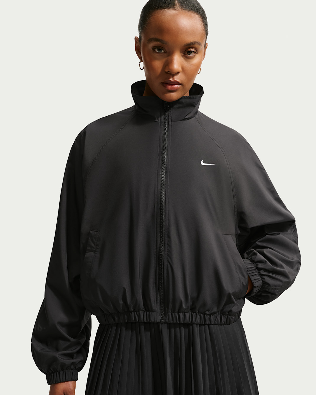 Nike Sportswear Women's Oversized UV Track Jacket - Black/Sail