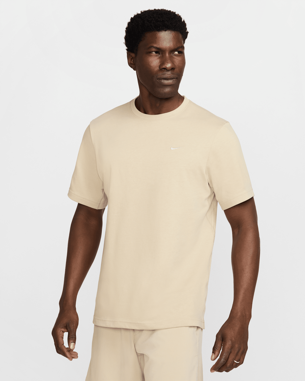 Nike Primary Men's Dri-FIT Short-sleeve Versatile Top - Desert Khaki/Desert Khaki