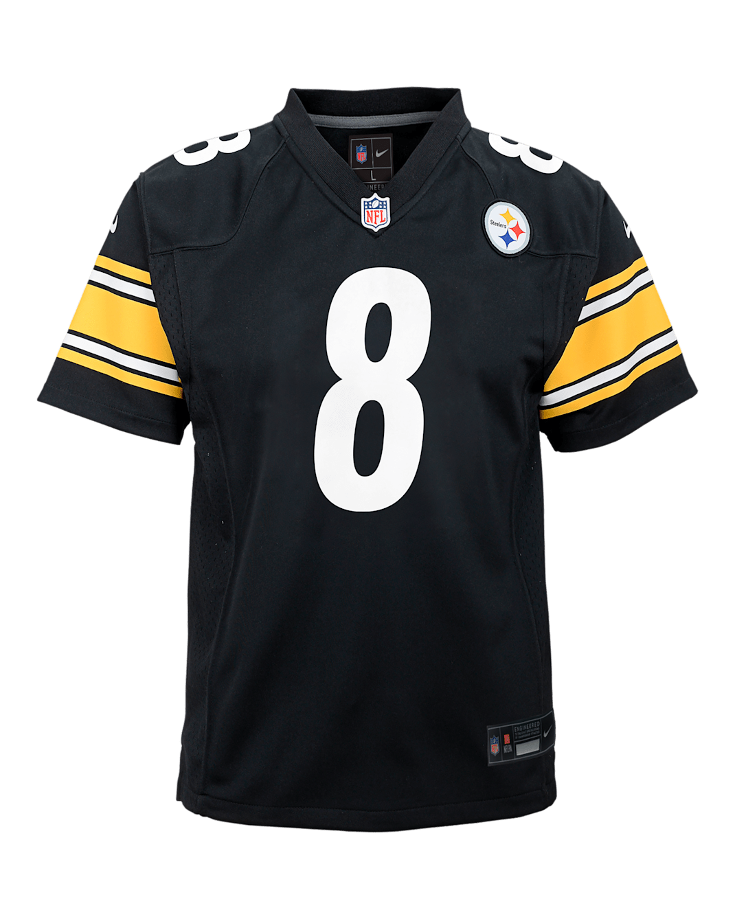 Jersey Nike de la NFL Game para niño talla grande Aaron Rodgers Pittsburgh Steelers - Negro
