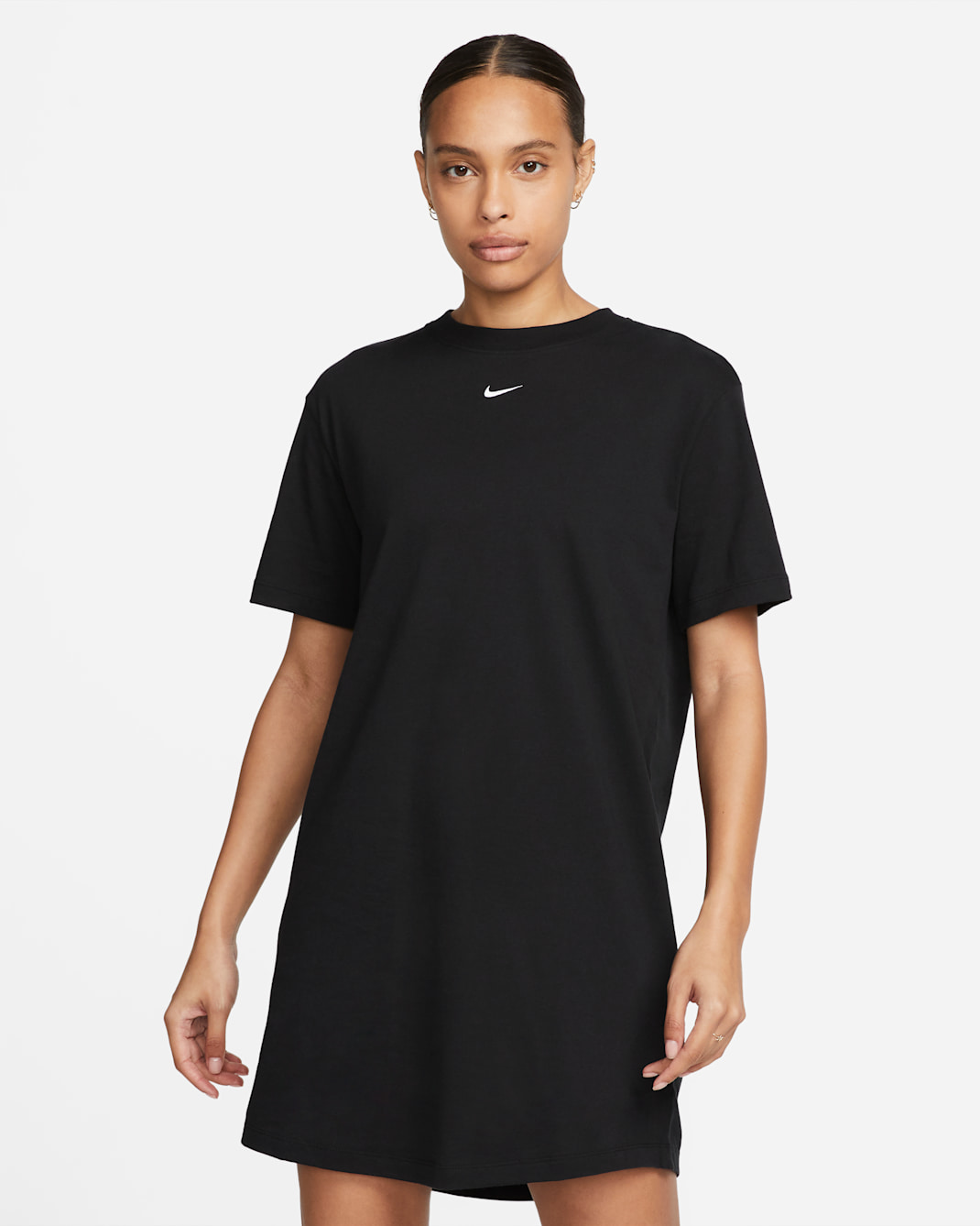 Nike Sportswear Chill Knit Women's Oversized T-Shirt Dress - Black/White