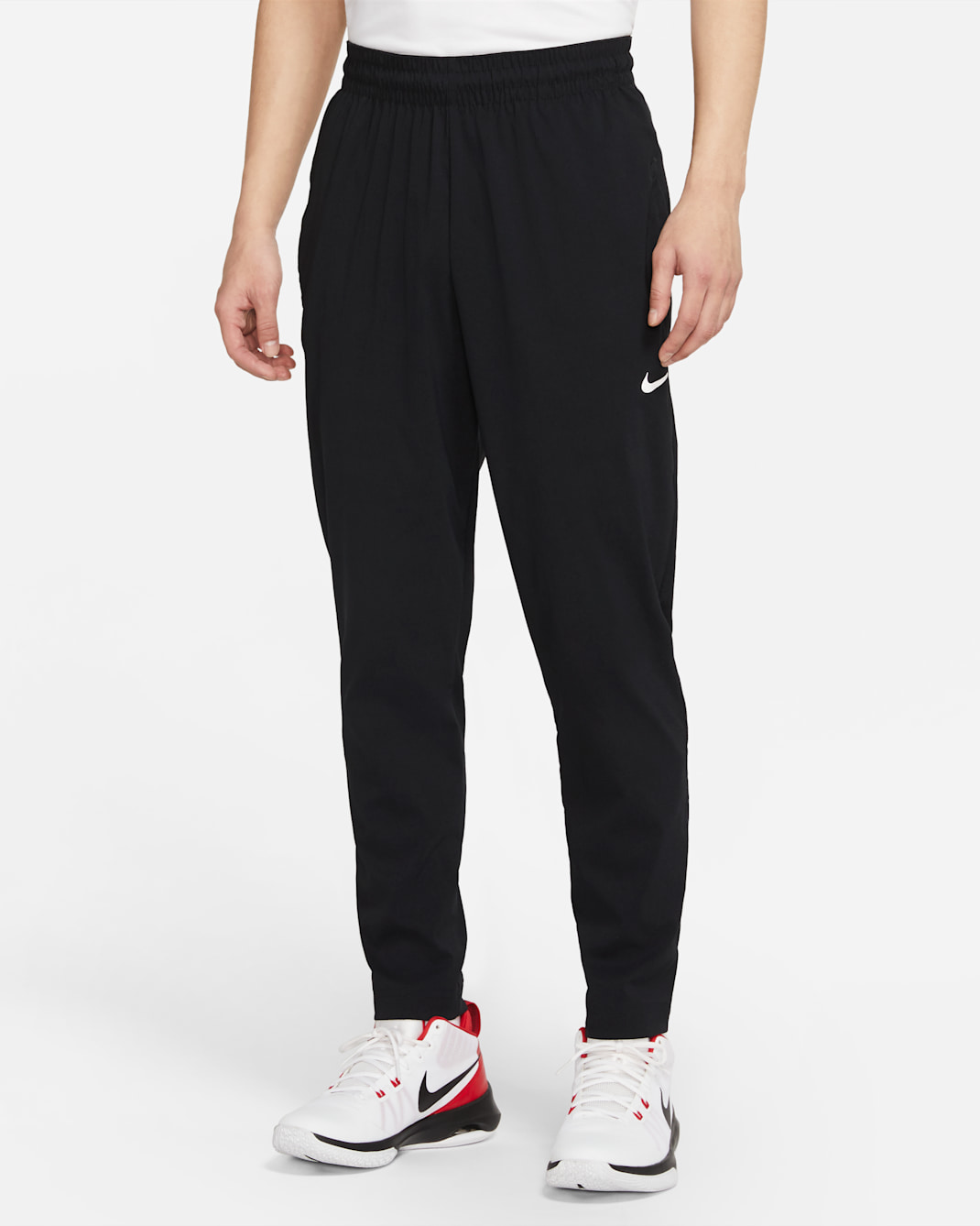 Nike DNA Men's Woven Basketball Trousers - Black/White