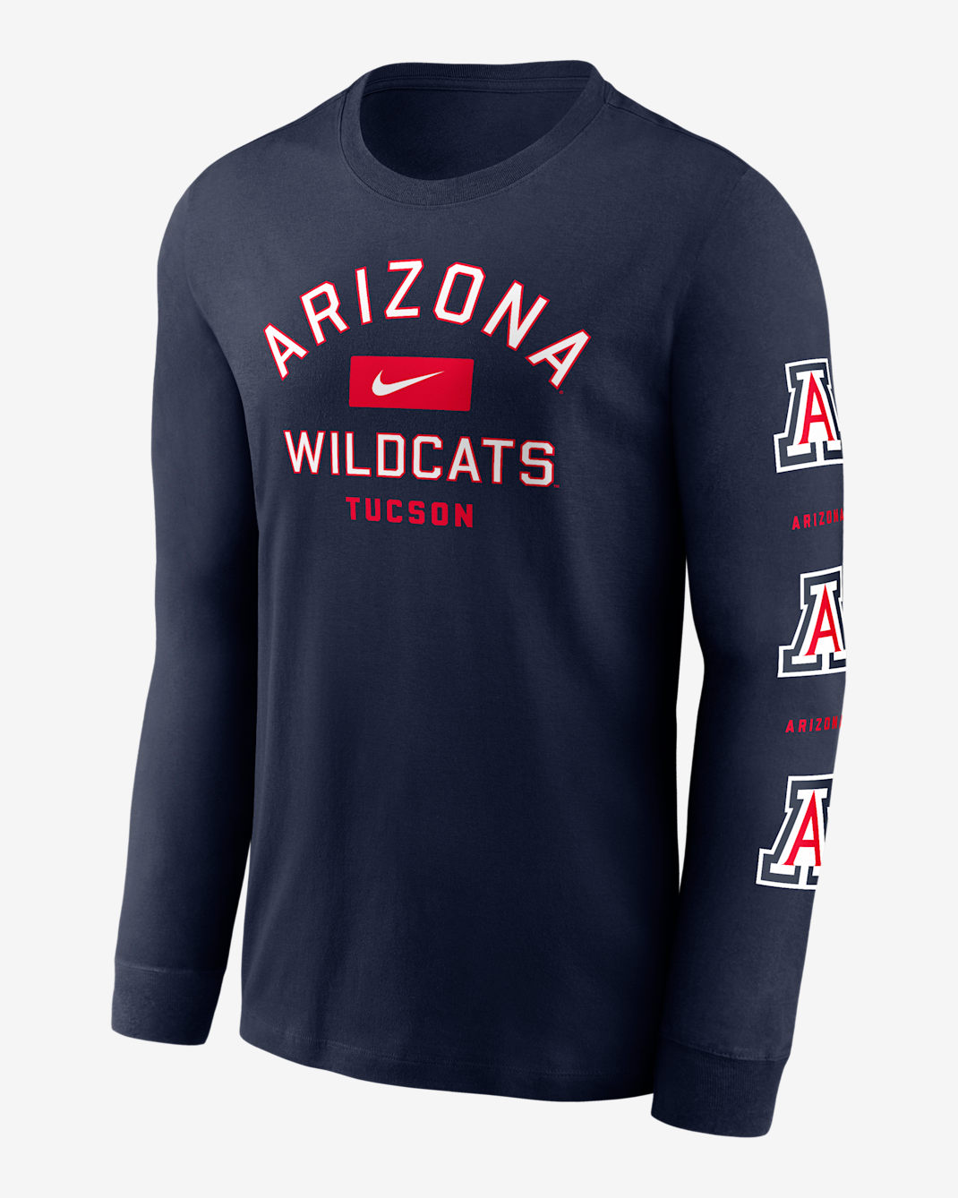 Arizona Campus Classic Location Men's Nike College Long-Sleeve T-Shirt - Navy