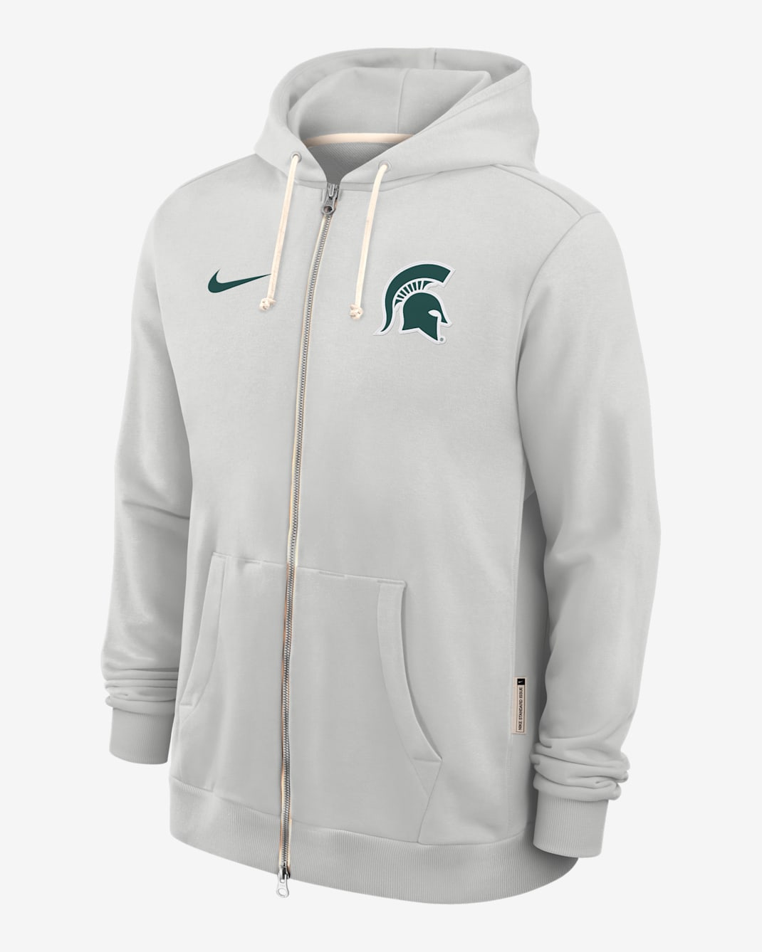 Michigan State Sideline Men's Nike Dri-FIT College Full-Zip Hoodie - Grey