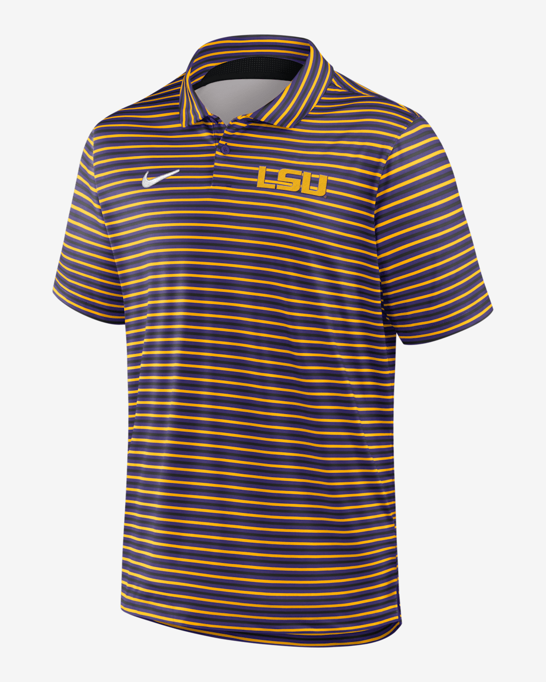 LSU Tour Stripe Men's Nike Dri-FIT College Polo - Purple