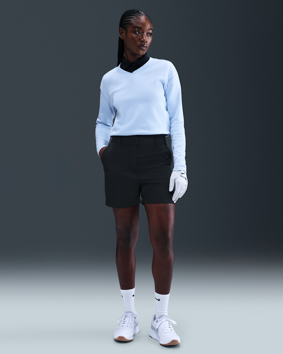 Short de golf Dri-FIT Nike Victory pour femme - Noir/Blanc