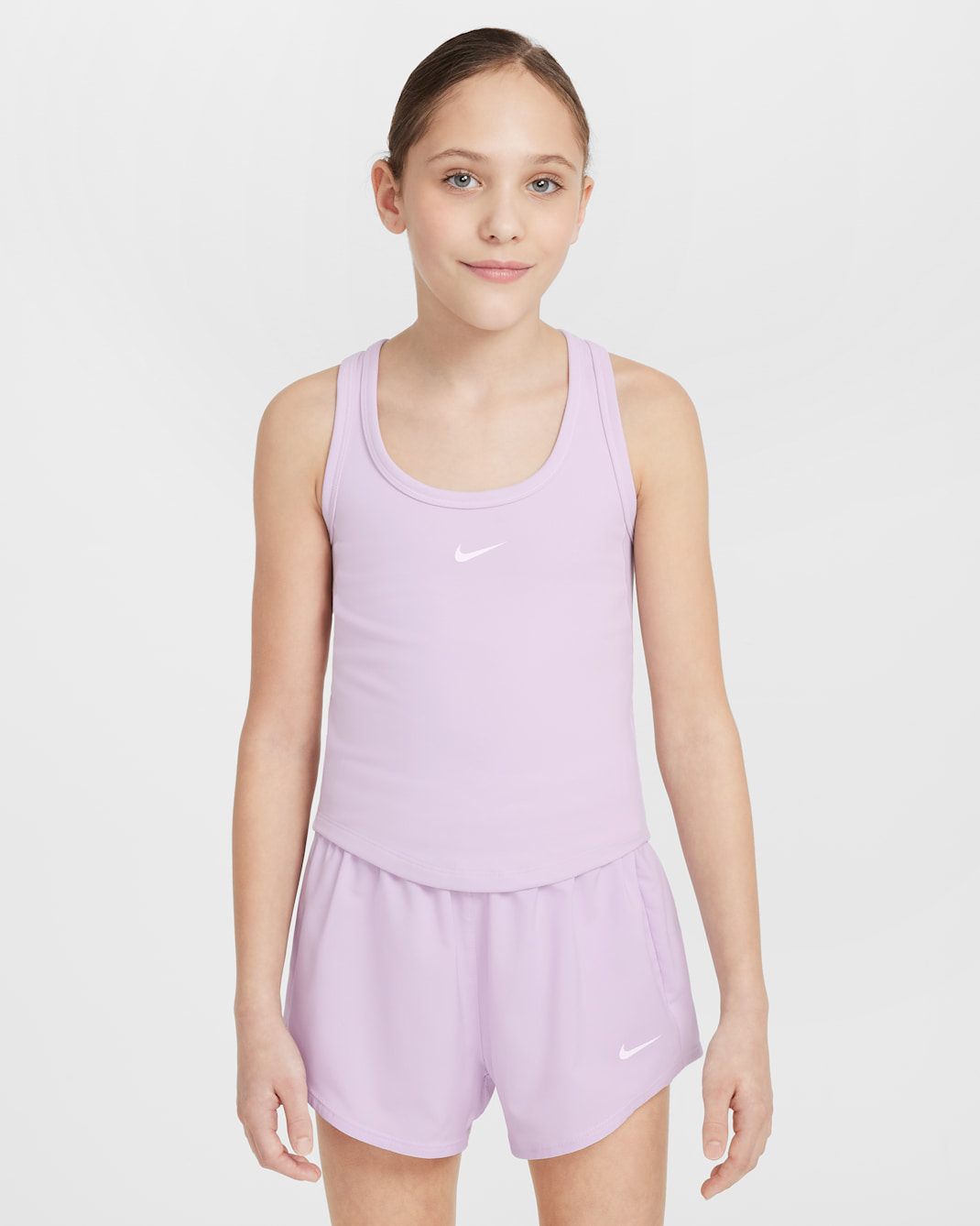 Nike One Fitted Older Kids' (Girls') Dri-FIT Tank Top - Doll/White