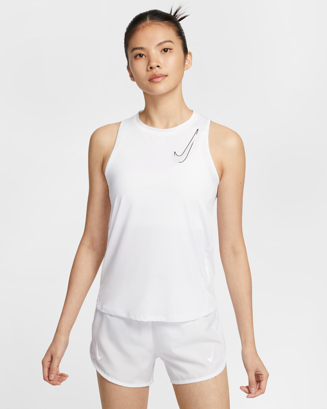 Nike One Women's Dri-FIT Running Tank Top - White