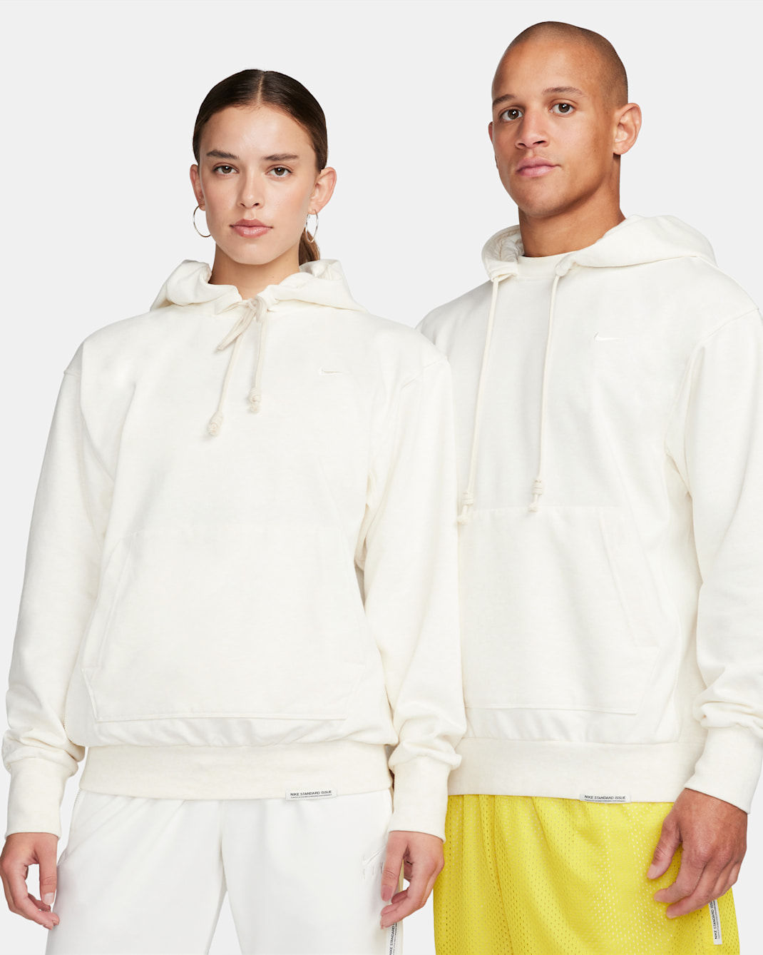 Nike Standard Issue Men's Dri-FIT Pullover Basketball Hoodie - Phantom/Heather/Pale Ivory