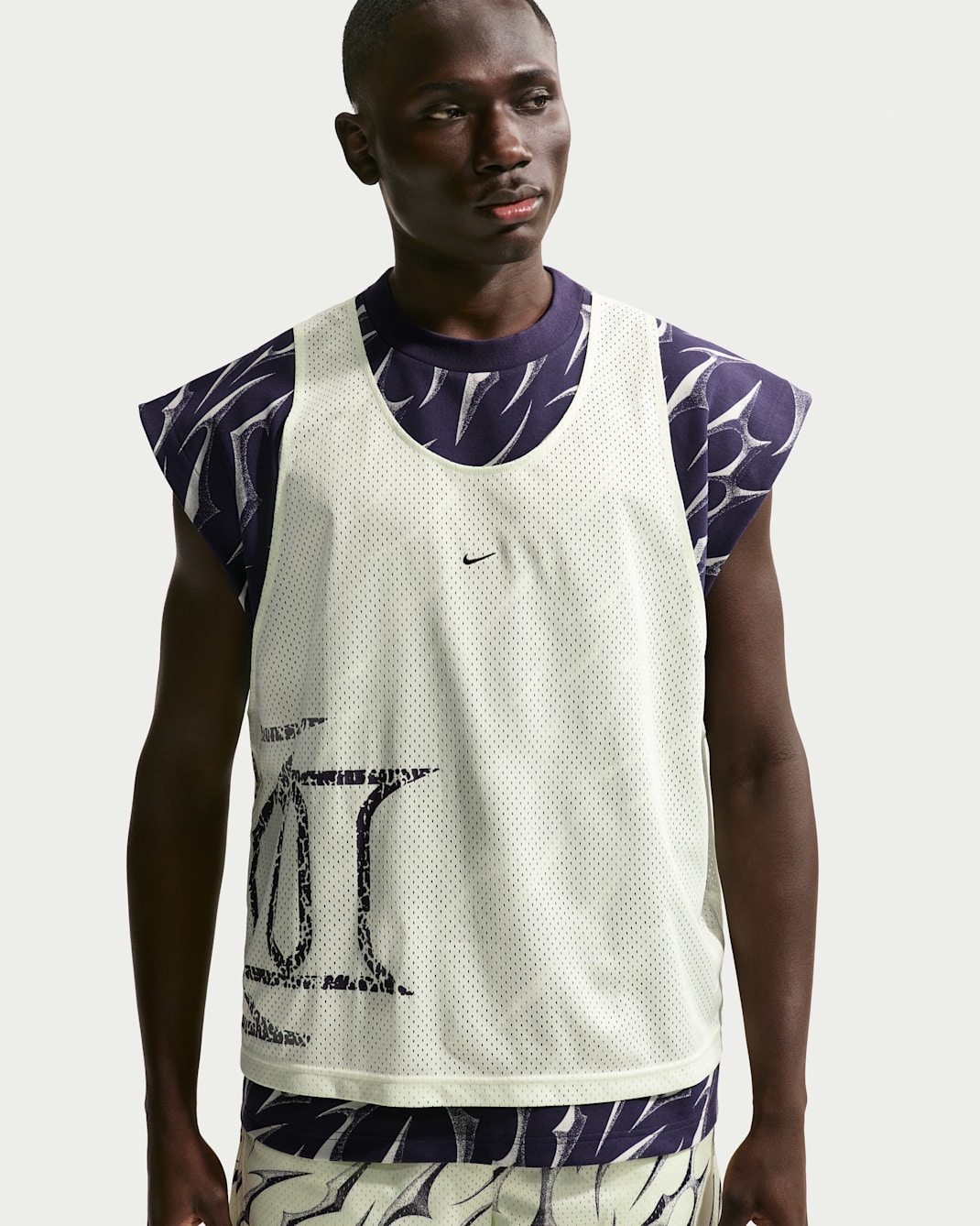 Maillot d'entraînement de basket Dri-FIT Ja pour homme - Volt Tint/Purple Dynasty/Noir