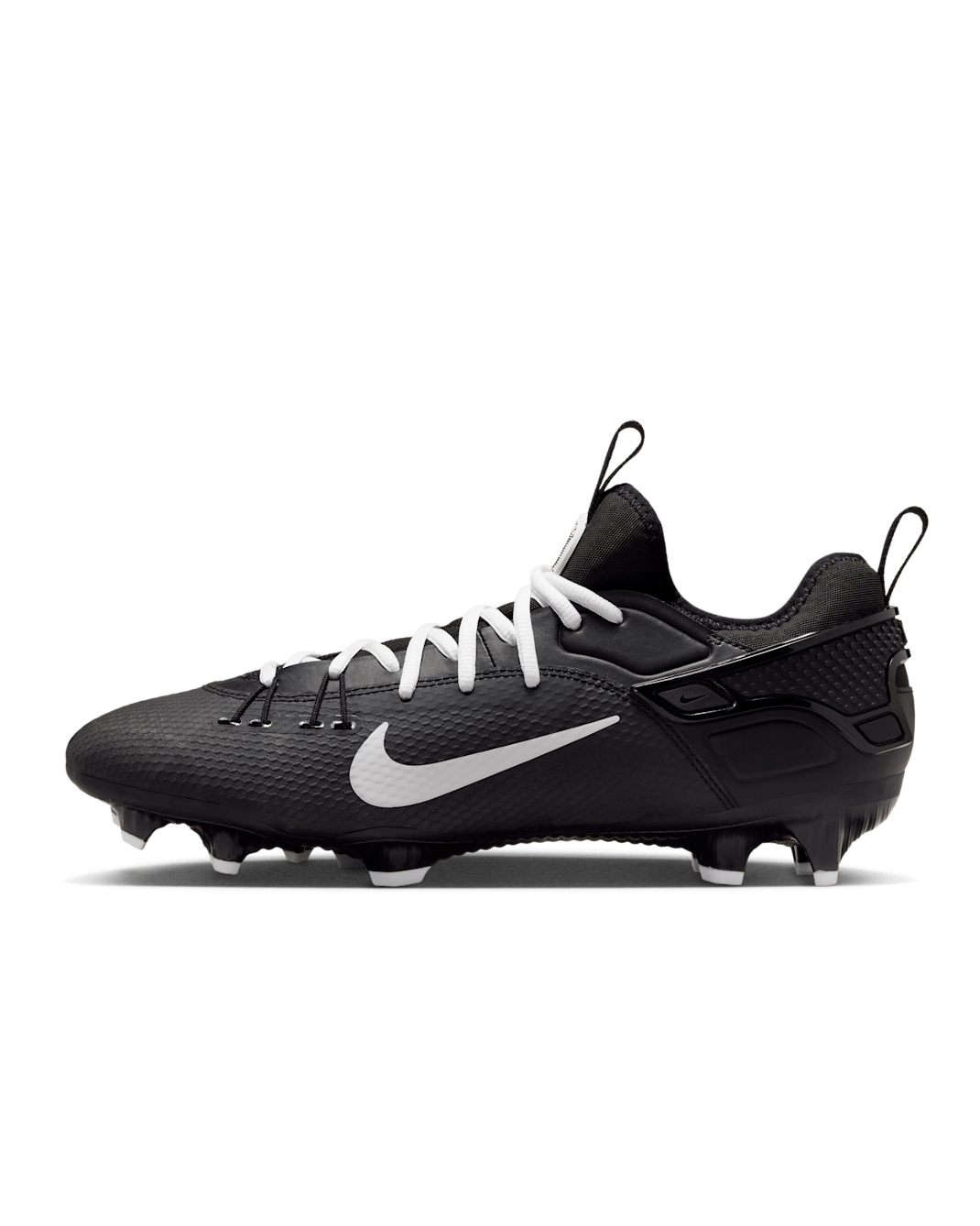 Tacos de lacrosse Nike Huarache 9 Elite Low LAX - Negro/Blanco/Blanco