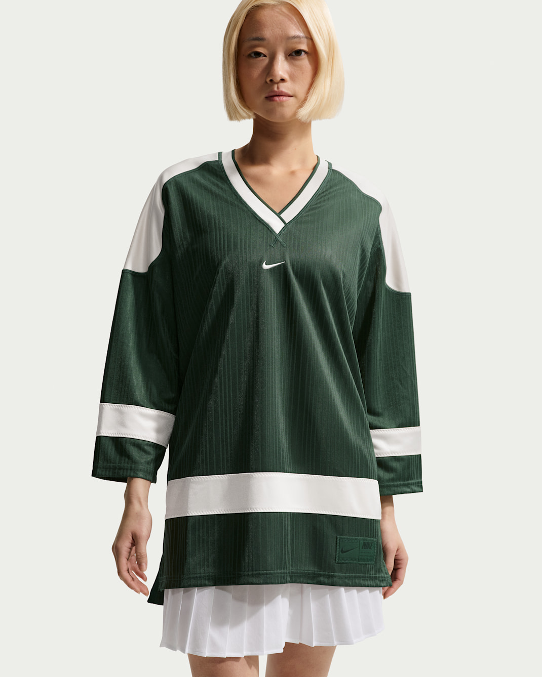 나이키 스포츠웨어 여성 오버사이즈 저지 튜닉 - 퍼/초크/초크