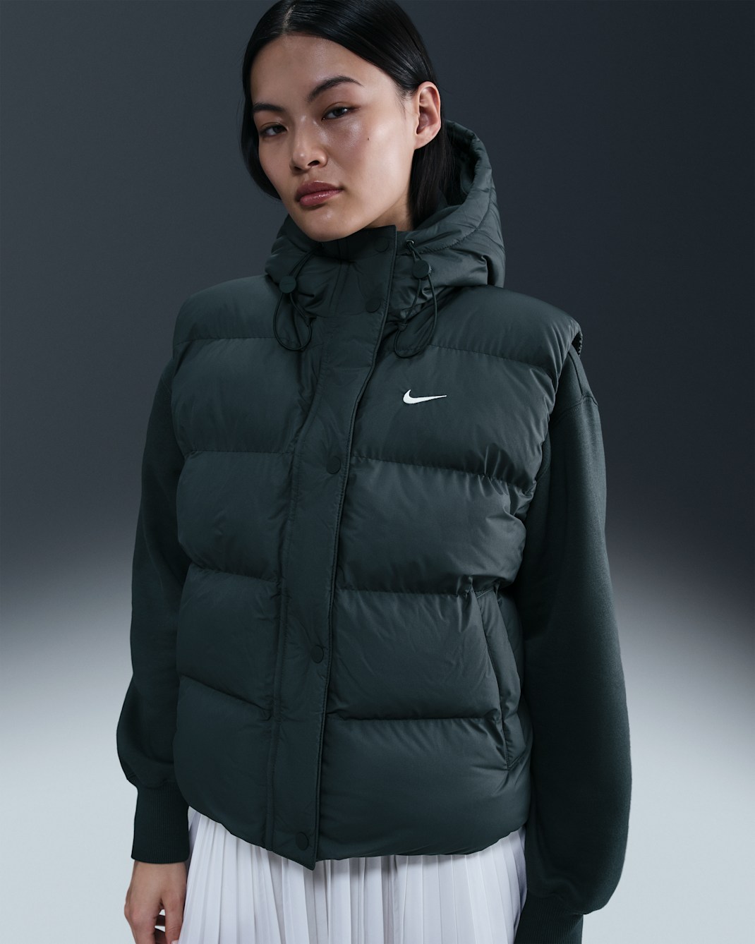 Chaleco Therma-FIT para mujer Nike Sportswear - Alga/Vela