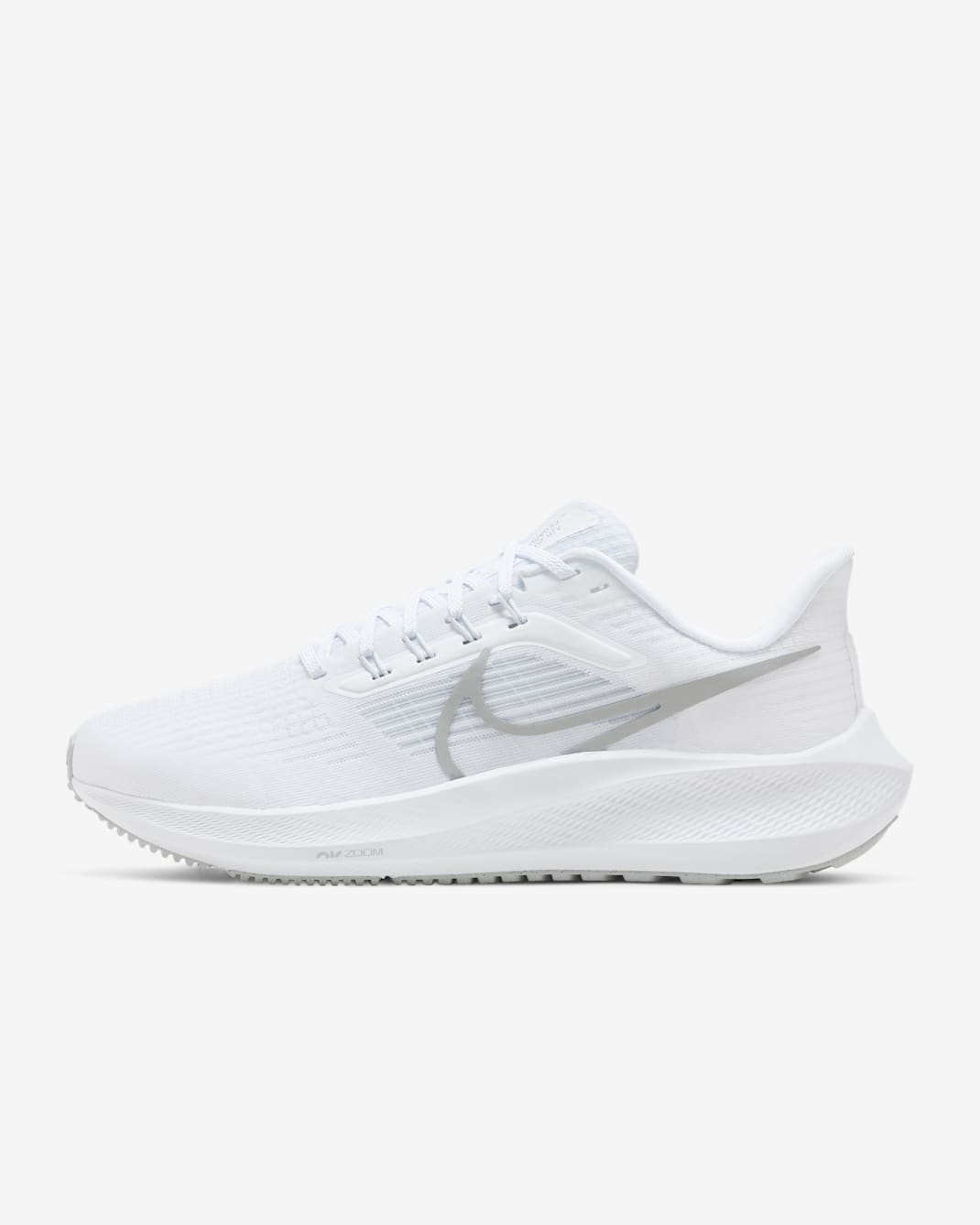 Nike Pegasus 39 Women's Road Running Shoes - White/Pure Platinum/Grey Fog/Metallic Silver