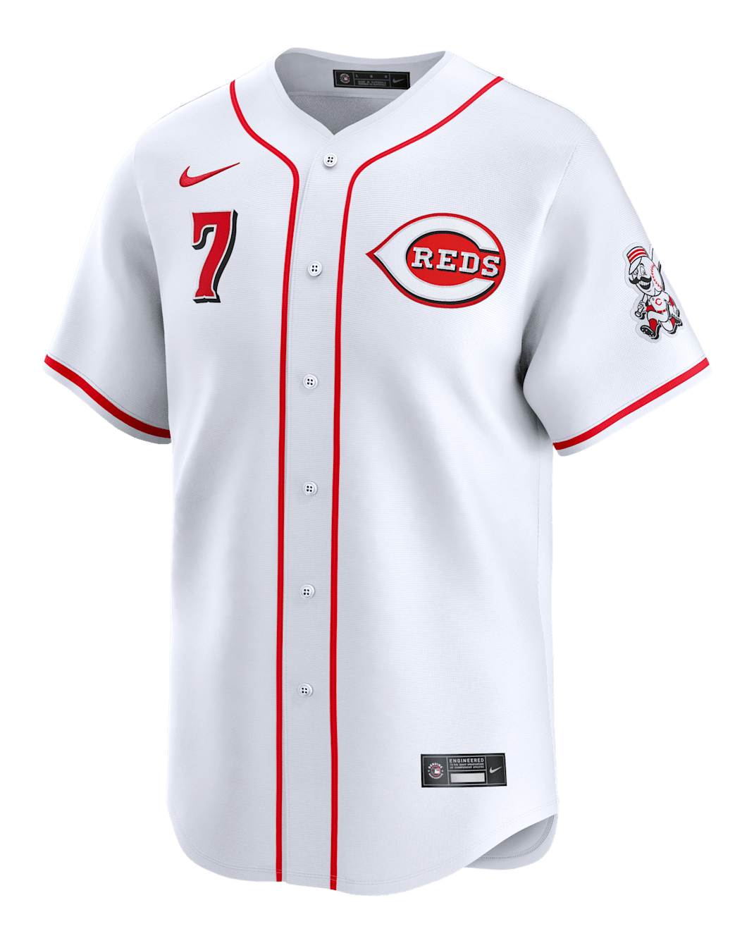 Jersey Nike Dri-FIT ADV de la MLB Limited para hombre Spencer Steer Cincinnati Reds - Blanco