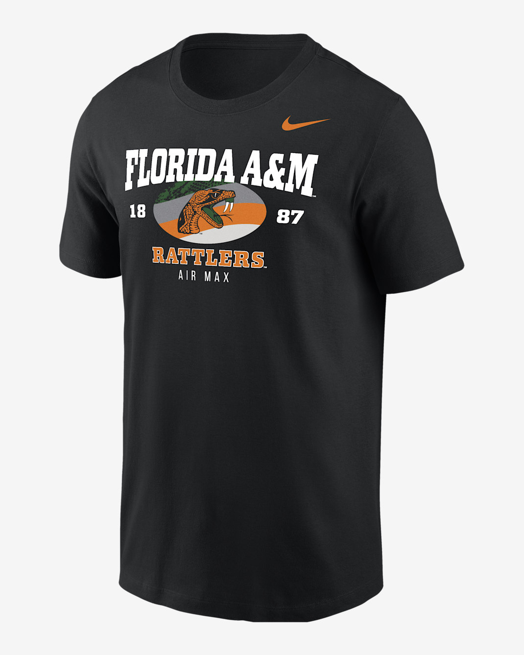 Nike College (Florida A&M University) Men's Air Max Short-Sleeve T-Shirt - Black