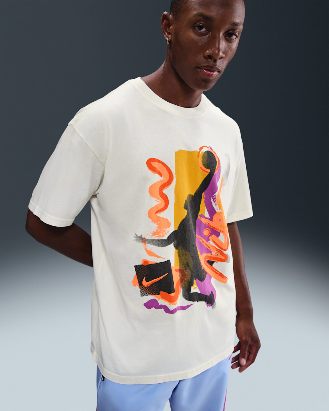 Nike Men's Max90 Basketball T-Shirt - Coconut Milk