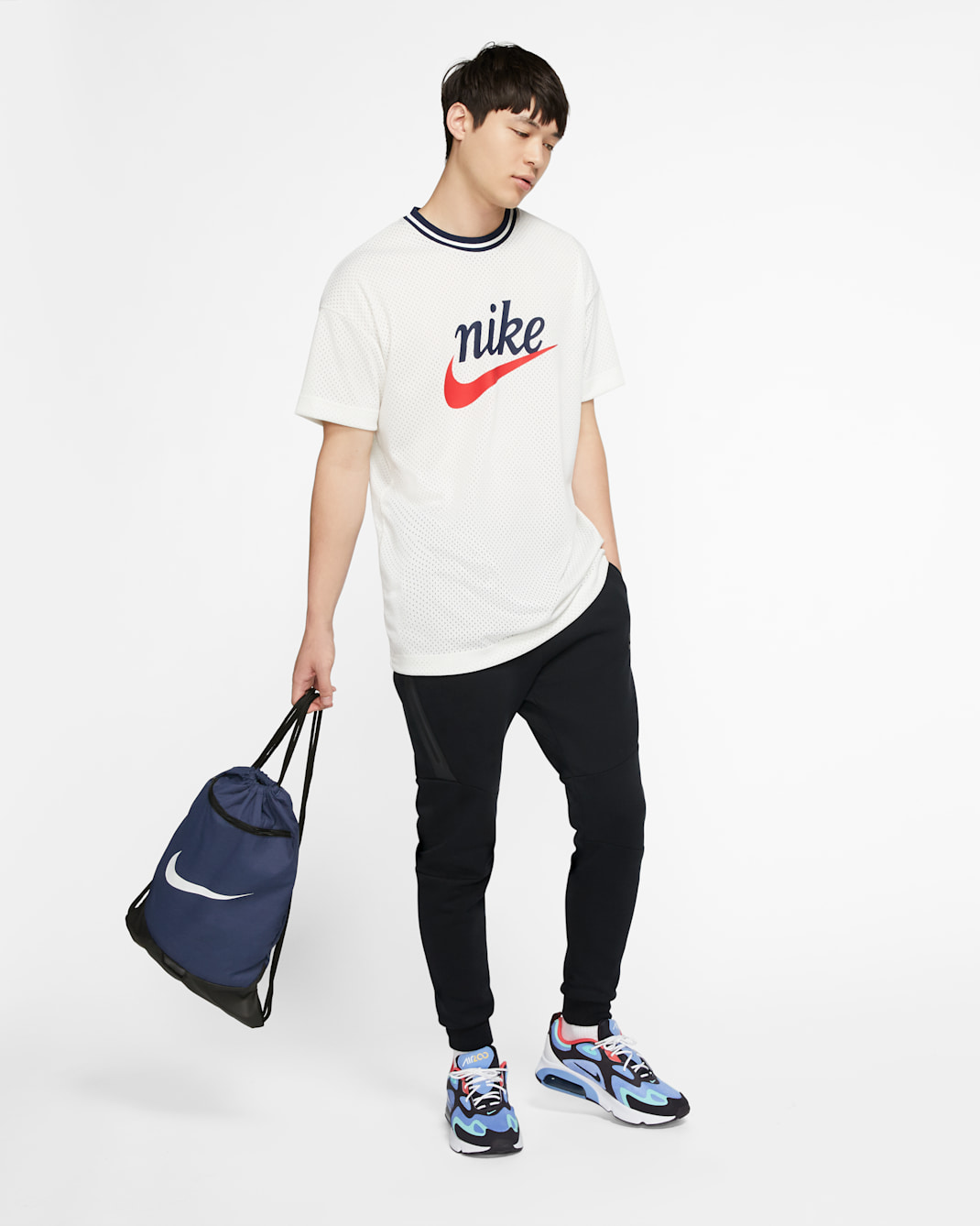 Nike Brasilia Training Gymsack - Midnight Navy/Black/White