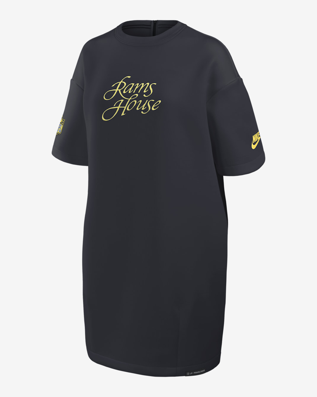 Los Angeles Rams Rivalries Collection Oversized Tech Fleece Women's Nike NFL Dress - Navy