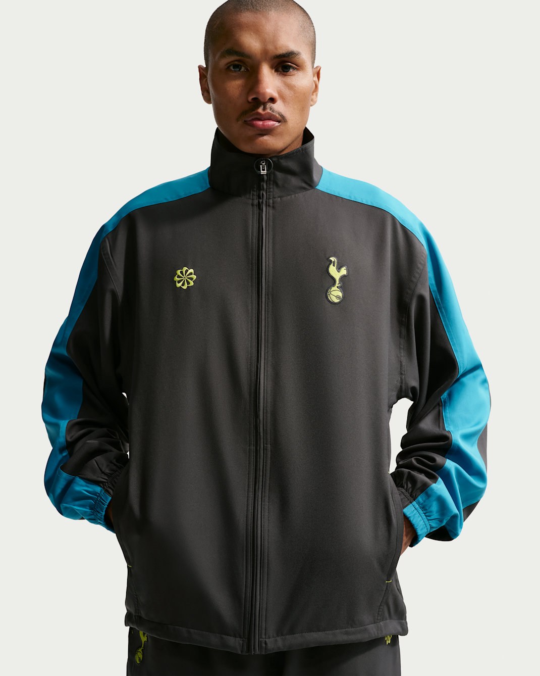Tottenham Hotspur SE Nike fotballtreningsjakke til herre - Anthracite/Cyber Teal/Cyber