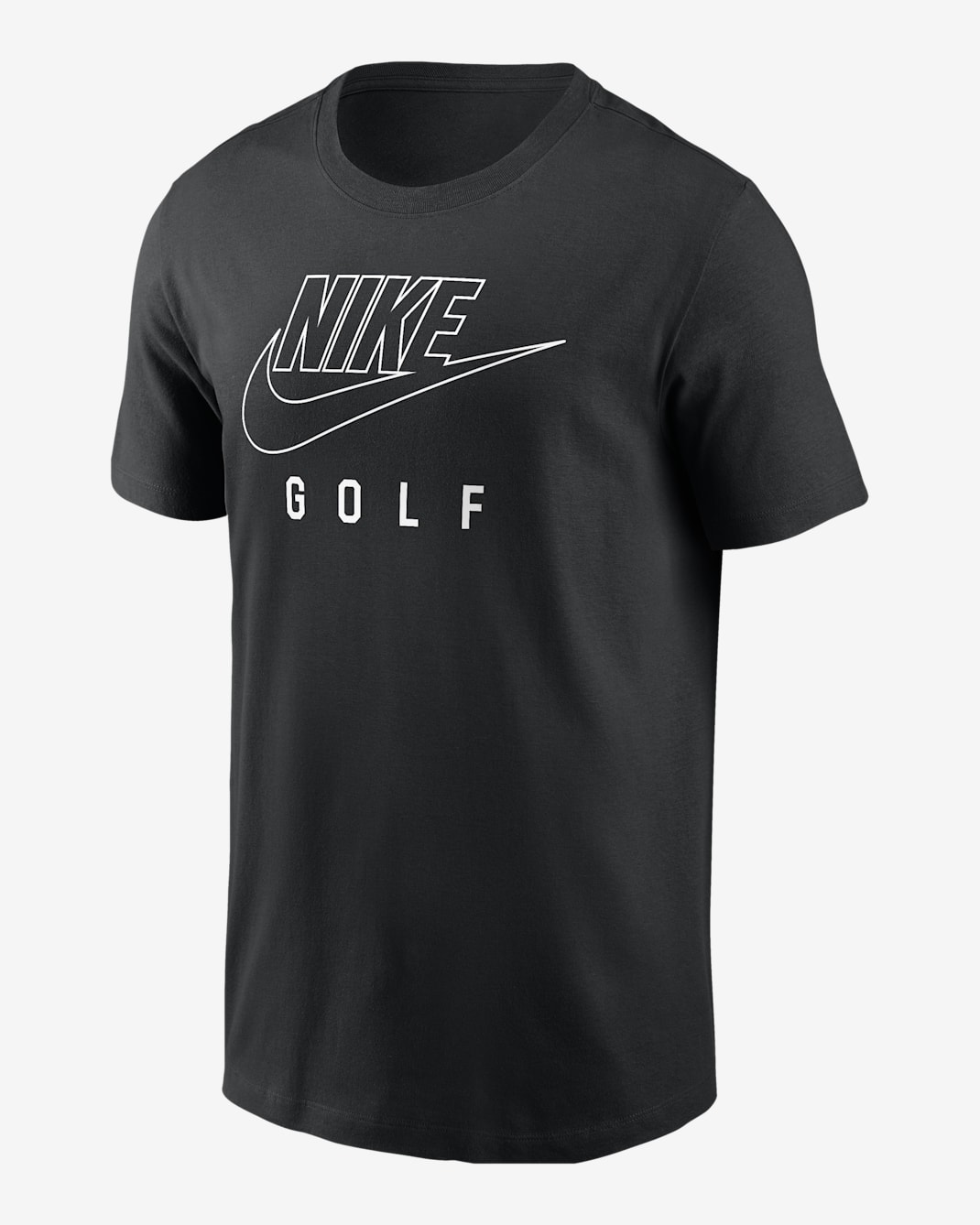 Playera de golf para hombre Nike Swoosh - Negro