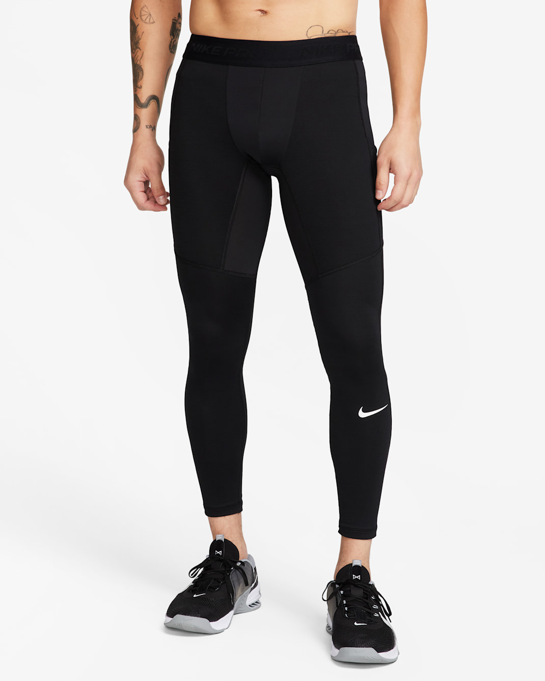 Nike Pro Warm Men's Tights - Black/White