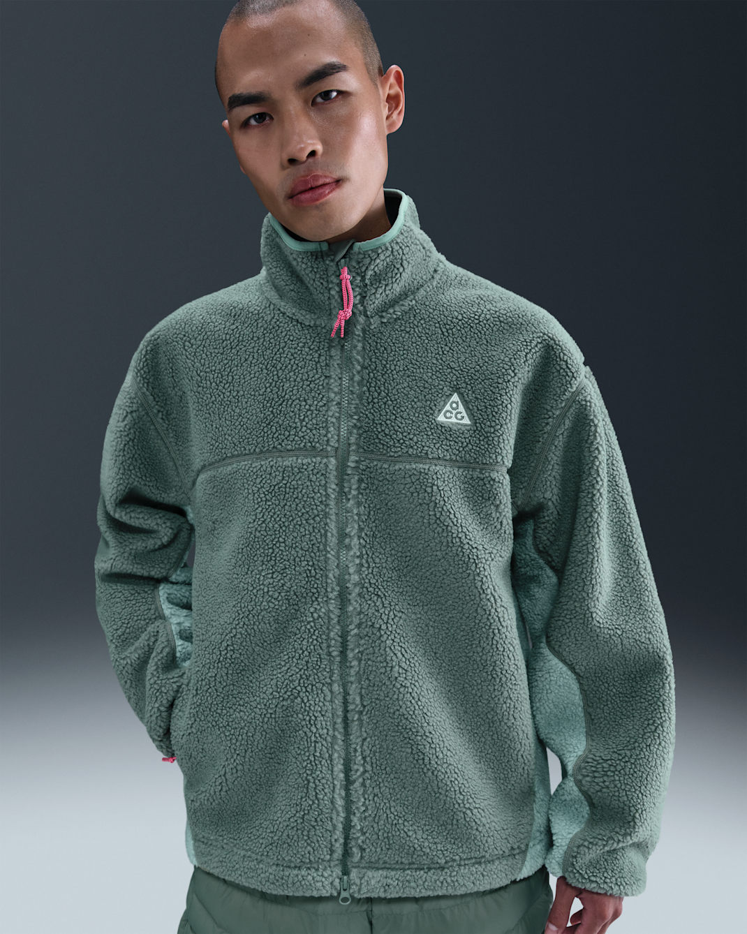 나이키 ACG '캔웰 글레이셔' 남성 써마 핏 ADV 윈드프루프 재킷 - 클레이 그린/캐넌/씨위드/서밋 화이트