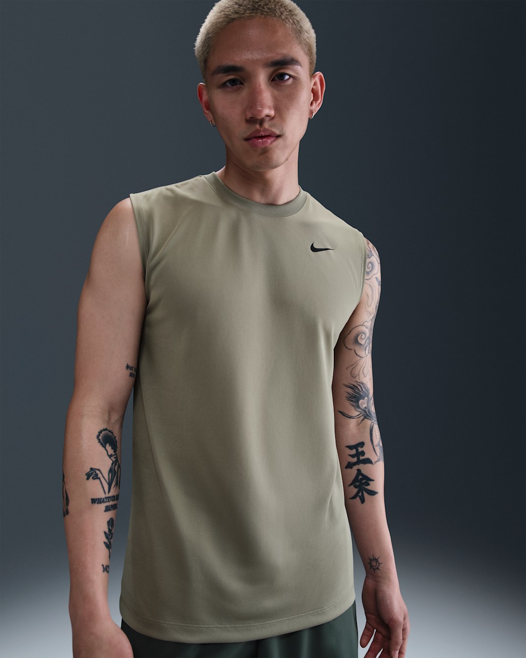 Nike Dri-FIT Legend Men's Sleeveless Fitness T-Shirt - Light Army