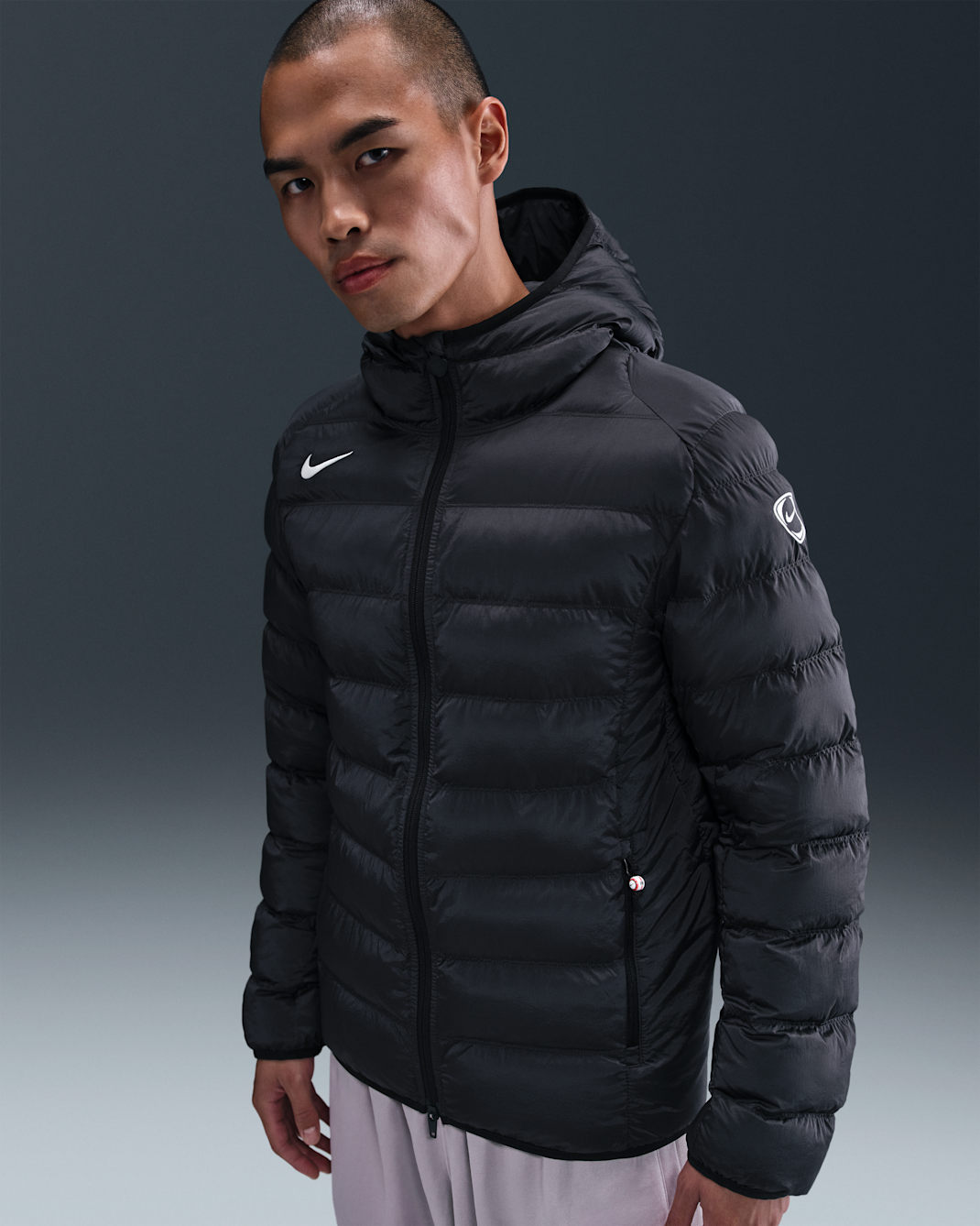 Nike Total 90 Men's Therma-FIT Soccer Puffer Jacket - Black/Sail/Sail