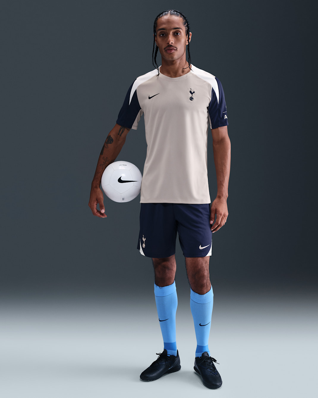 Tottenham Hotspur Strike Men's Nike Dri-FIT Football Knit Shorts - Binary Blue/White/Light Iron Ore