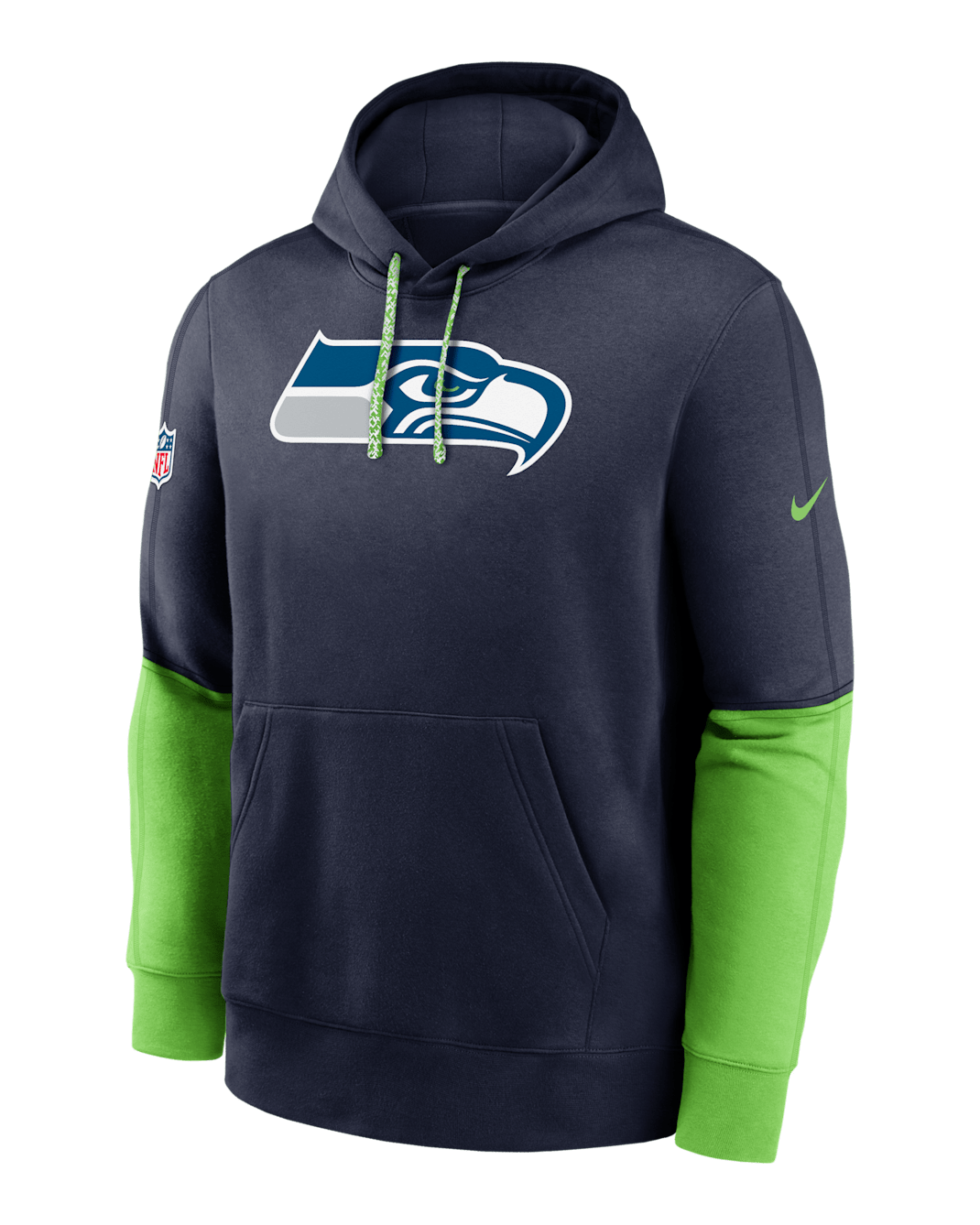 Seattle Seahawks Sideline Team Issue Club Men's Nike NFL Pullover Hoodie - College Navy
