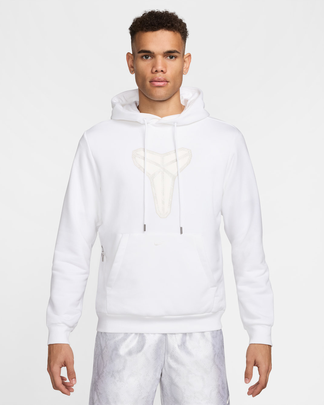 Kobe Men's Nike Dri-FIT Pullover Basketball Hoodie - White/Summit White