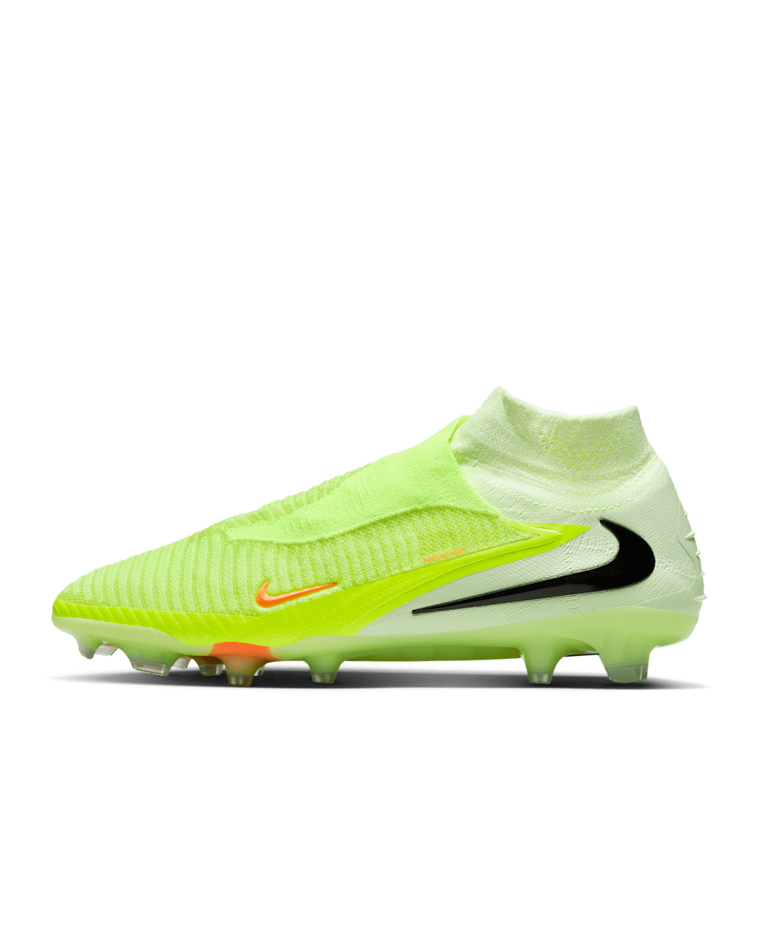 Tacos de fútbol para terreno firme Nike Phantom 6 High Elite - Hipercarmesí/Luz de calcio/Negro