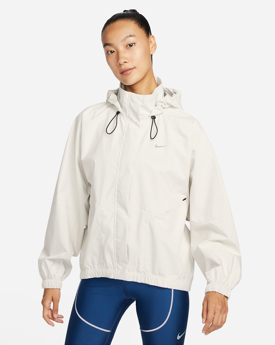 나이키 스톰 핏 스위프트 여성 러닝 재킷 - 페일 아이보리/블랙