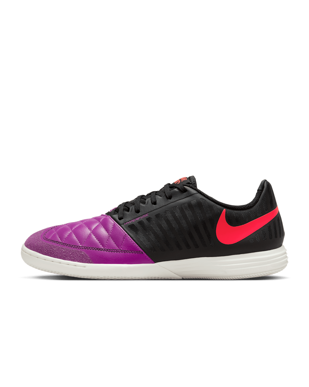 Nike Lunar Gato II Indoor Court Low-Top Football Shoes - Bold Berry/Bright Crimson