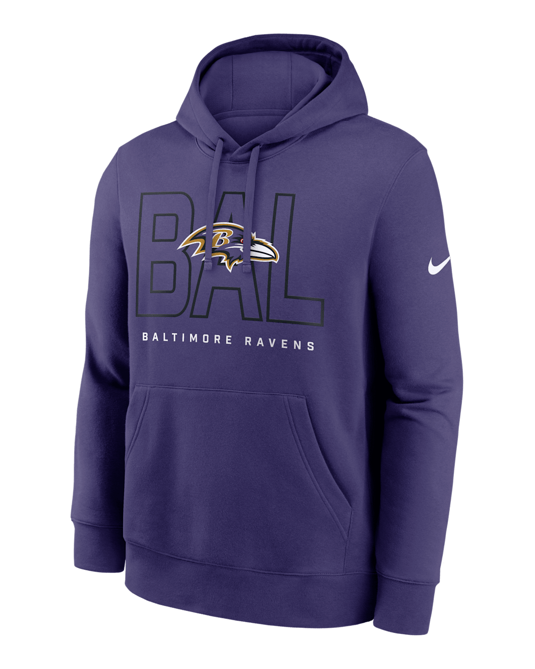 Baltimore Ravens Busted Play Club Men's Nike NFL Pullover Hoodie - Purple