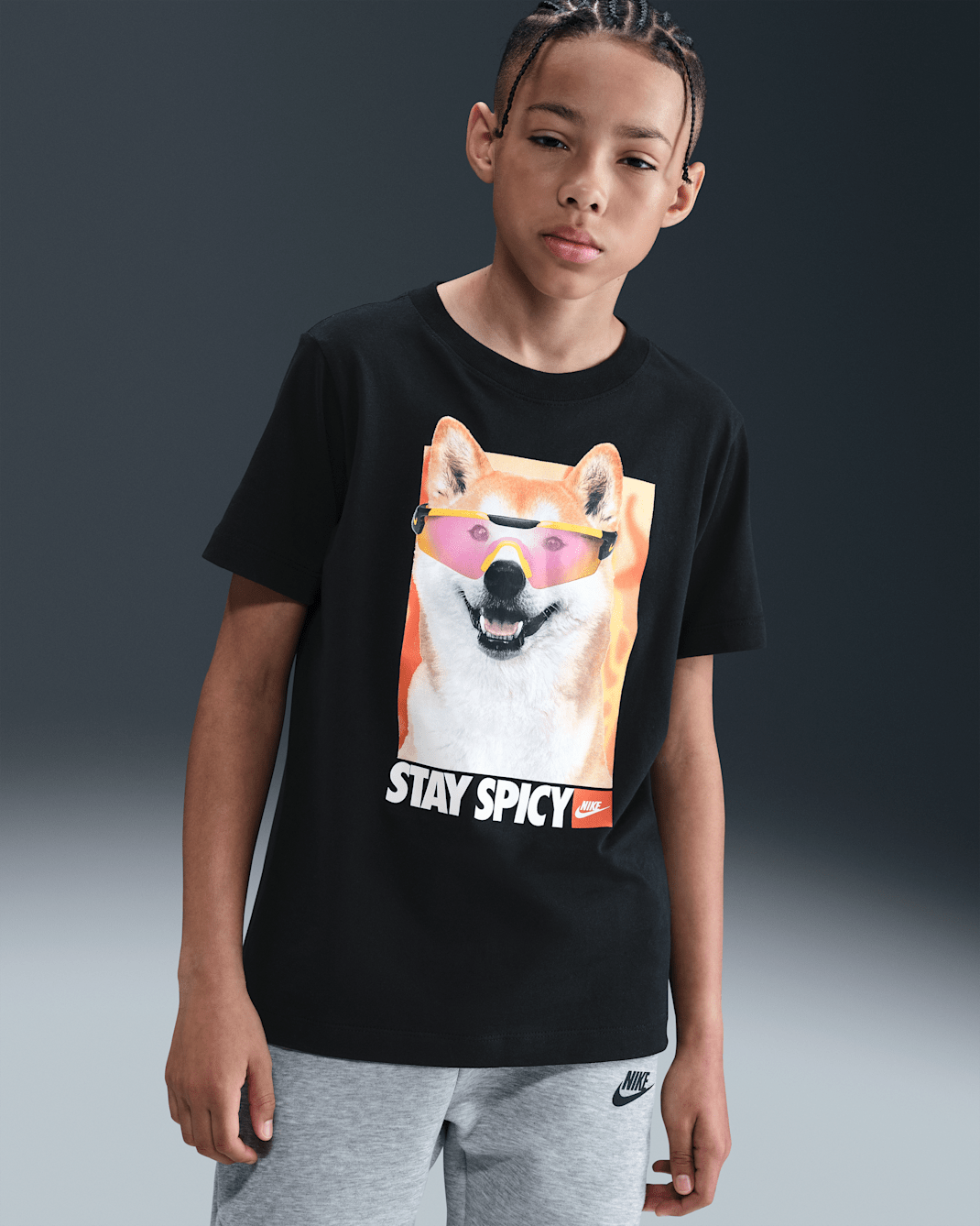 Nike Sportswear Older Kids' T-Shirt - Black