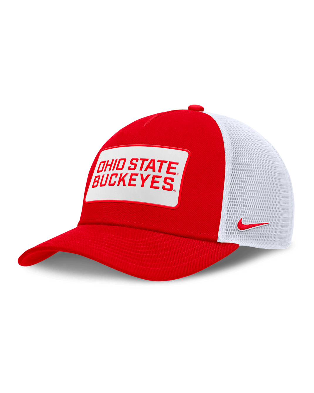 Ohio State On-Field Rise Men's Nike College Trucker Adjustable Hat - University Red