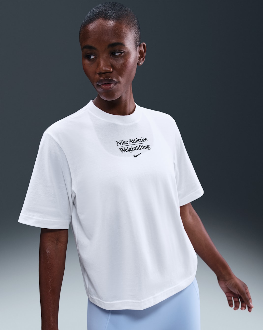 Nike Weightlifting Women's Boxy T-Shirt - White