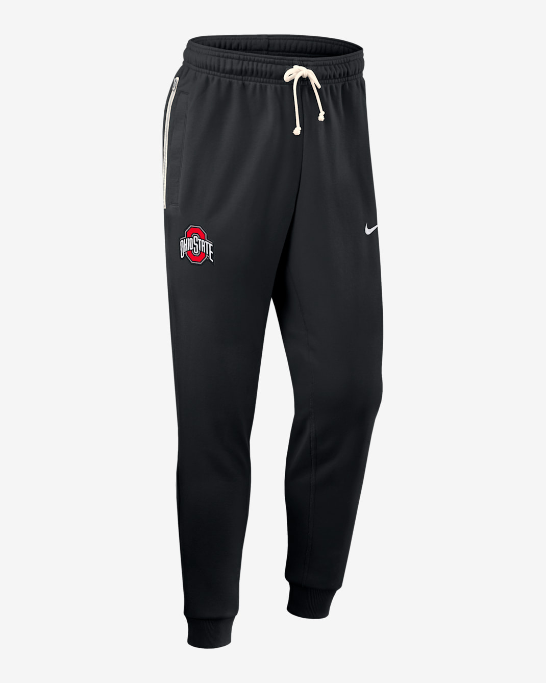 Pants universitarios Nike Dri-FIT entallados para hombre Ohio State Sideline - Negro