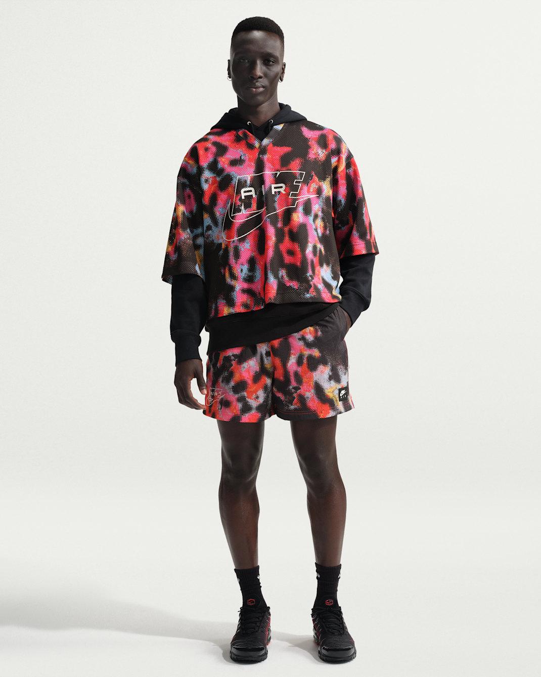 Nike Air Men's Woven Shorts - Light Crimson/White