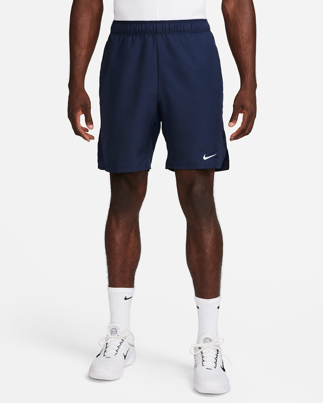 NikeCourt Victory Men's Dri-FIT 23cm (approx.) Tennis Shorts - Obsidian/White