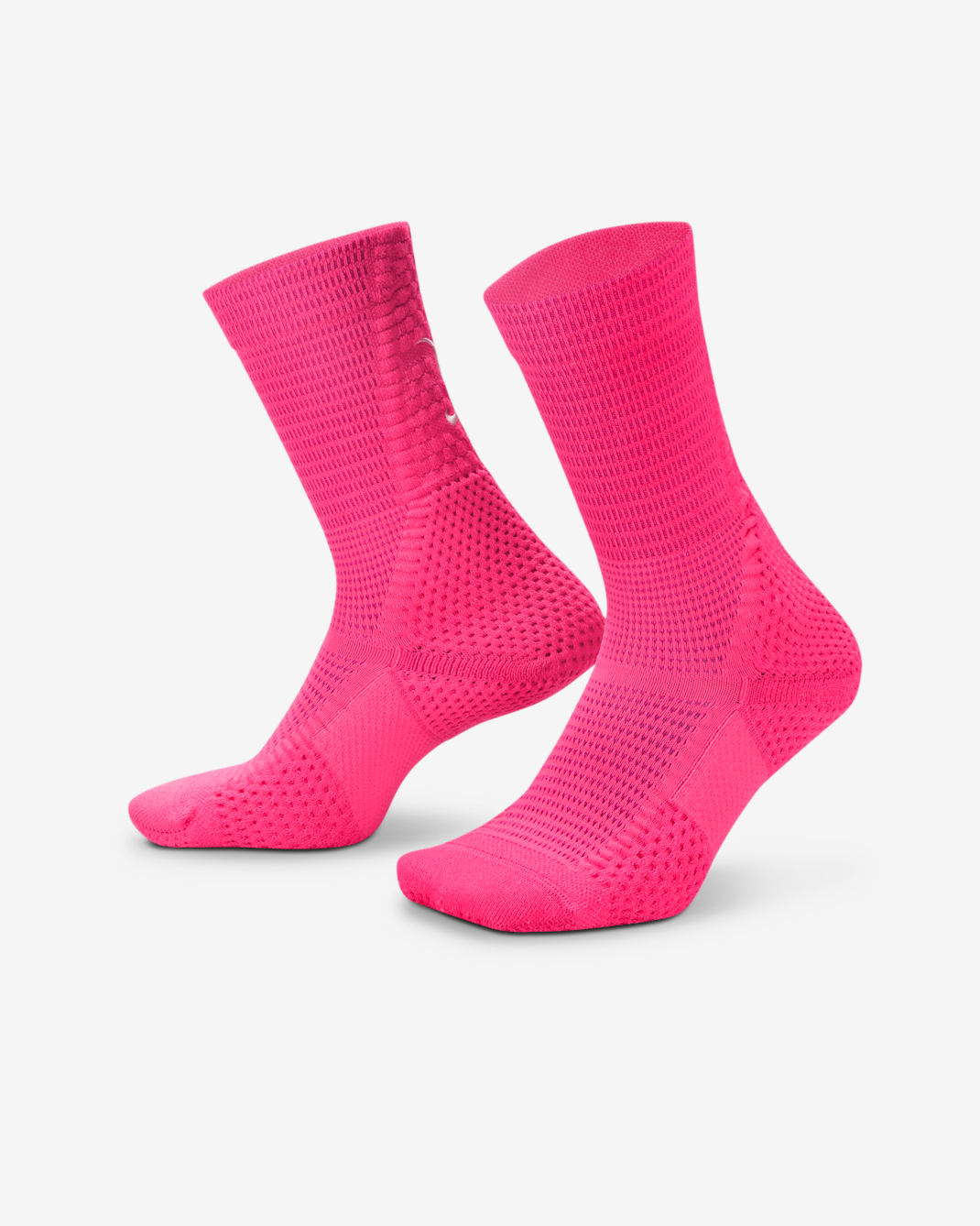 Nike Unicorn "Kay Yow" Dri-FIT ADV Cushioned Crew Socks (1 Pair) - Hyper Pink/Pinksicle/Bold Berry/Metallic Silver