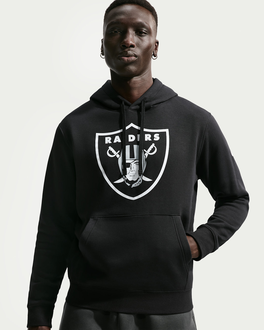 Sudadera con gorro sin cierre Nike de la NFL para hombre Las Vegas Raiders - Negro