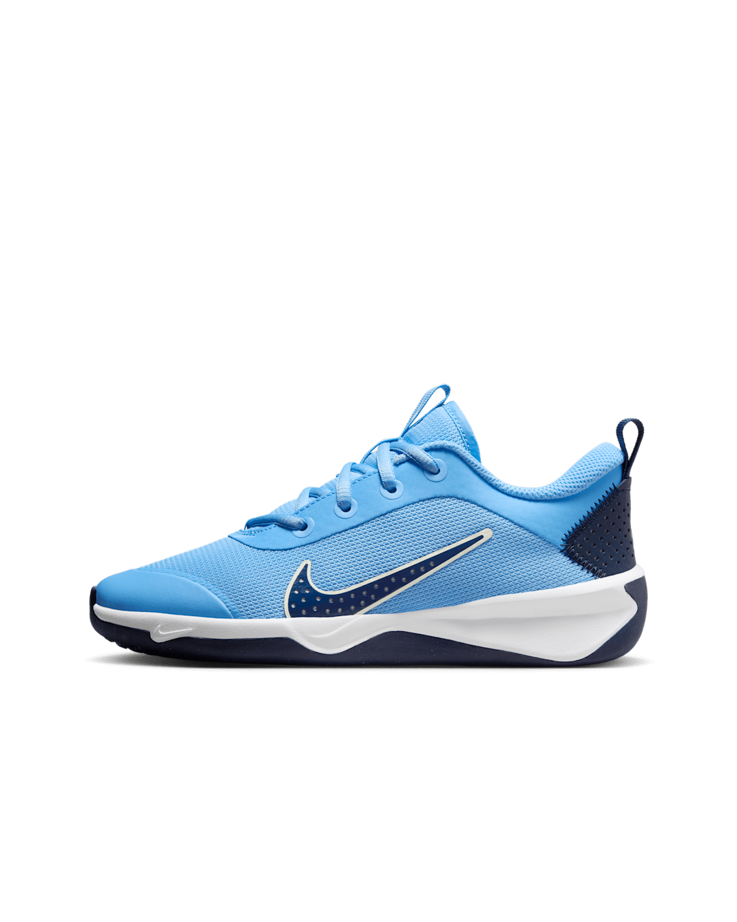 Nike Omni Multi-Court Older Kids' Indoor Court Shoes - Cobalt Pulse/Volt Tint/White/Midnight Navy