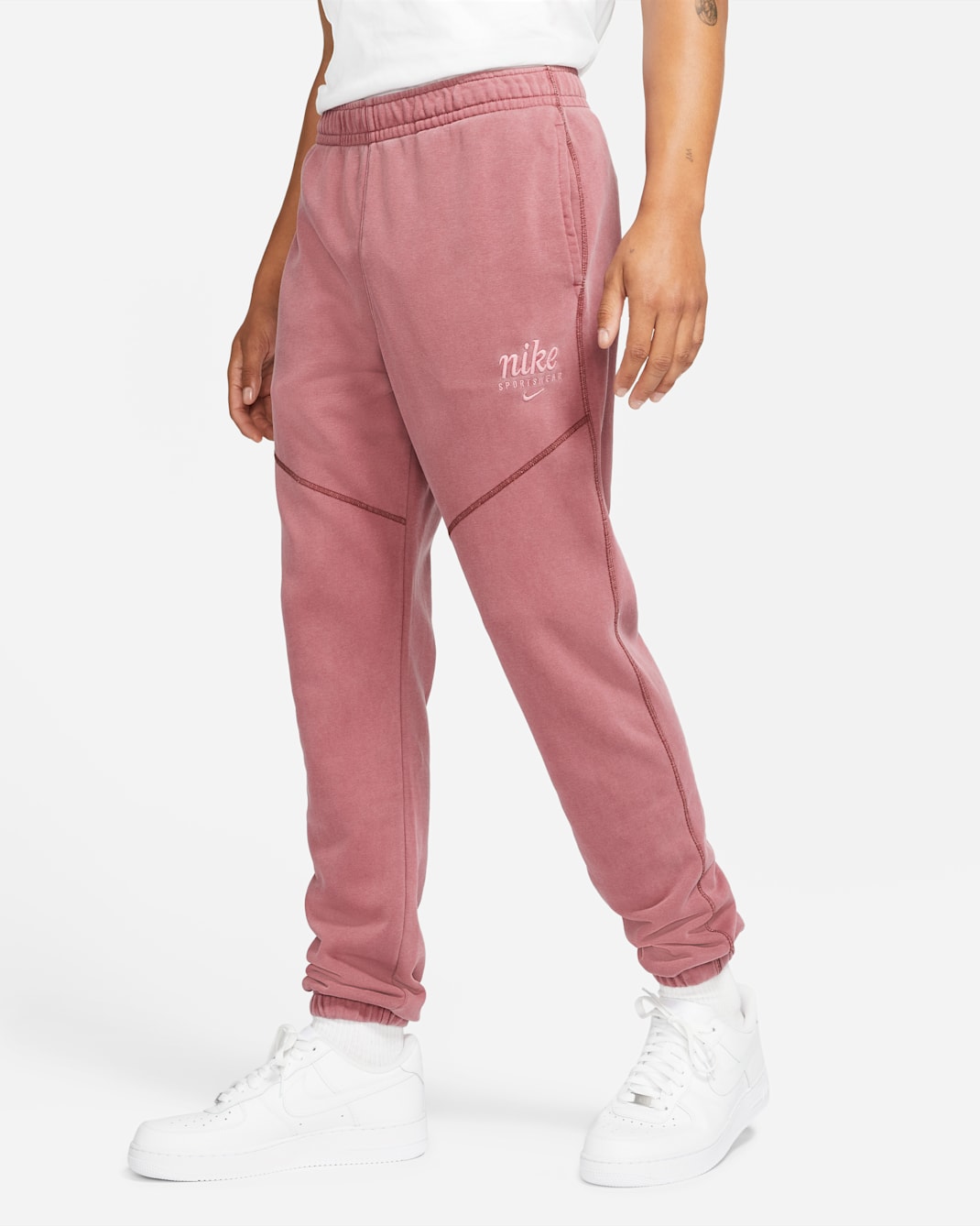 Nike Sportswear Club Men's French Terry Cuffed Pants - Dark Cayenne