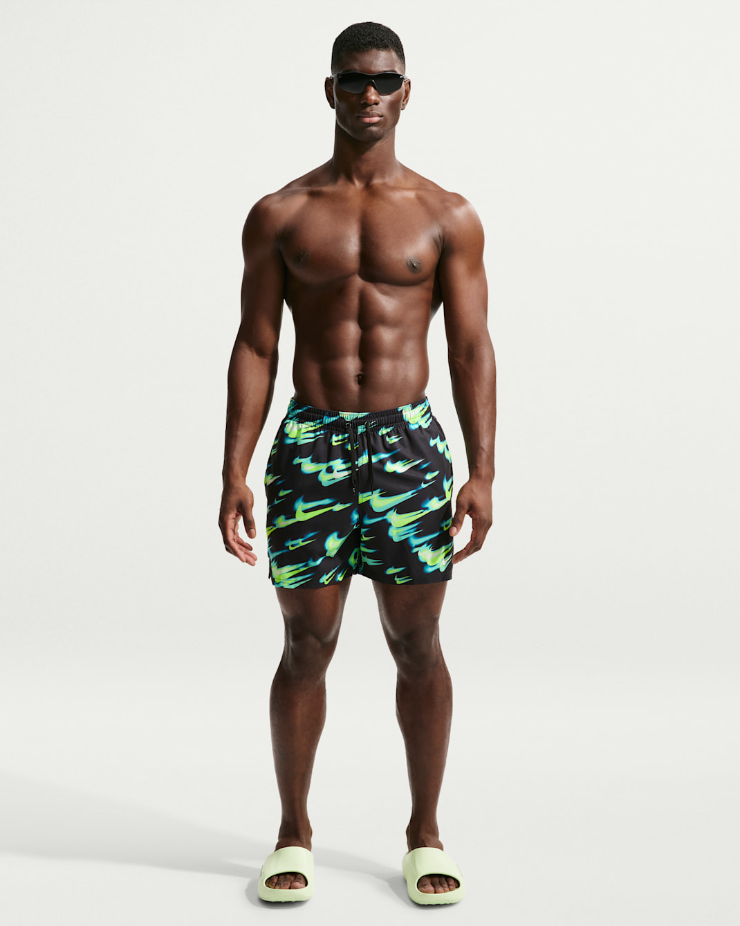 Nike Swim Breaker Men's 12.5cm (approx.) Brief-Lined Volley Shorts - Volt/Black/Black/White
