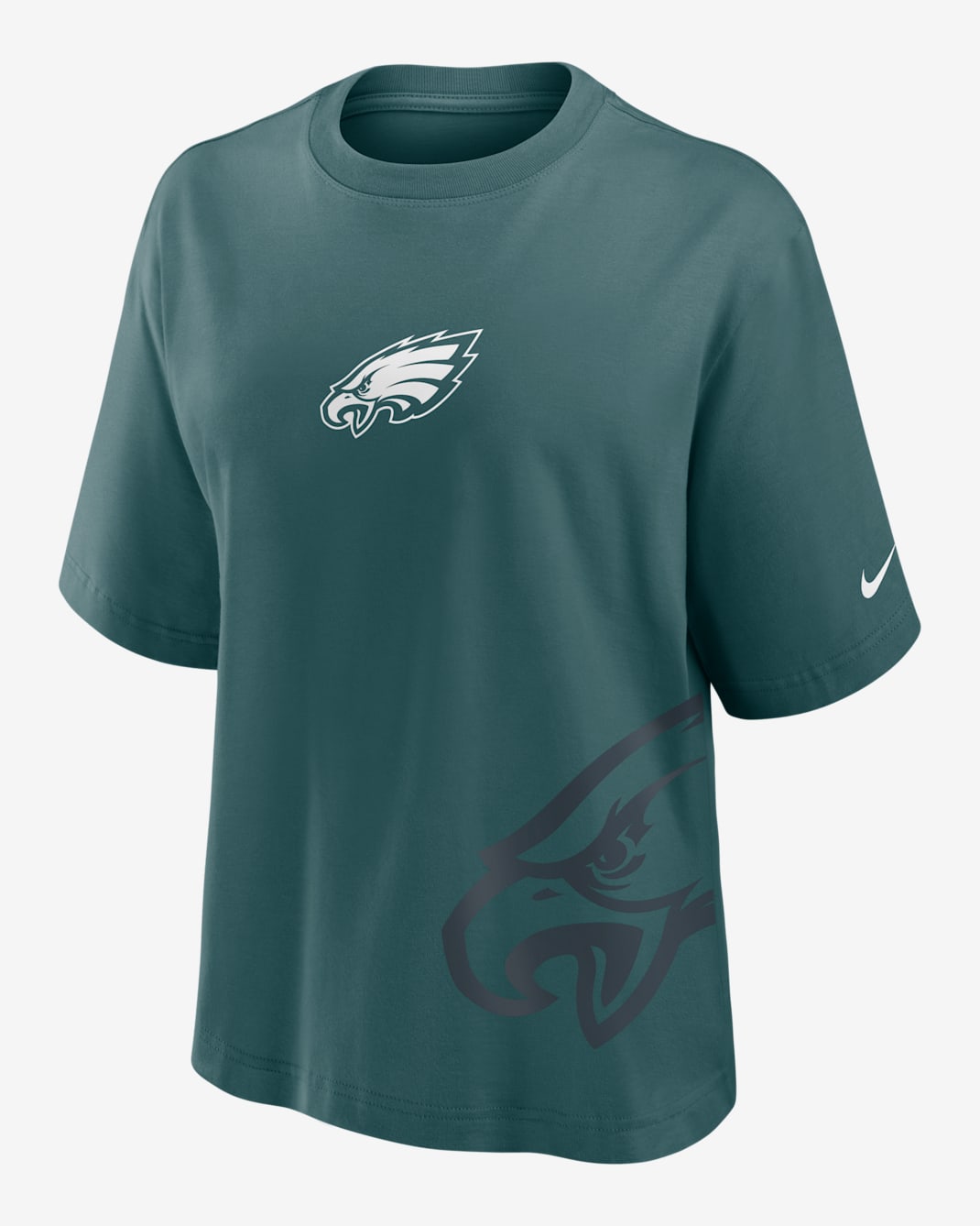Playera Nike de la NFL para mujer Philadelphia Eagles Boxy - Azul verdoso deportivo