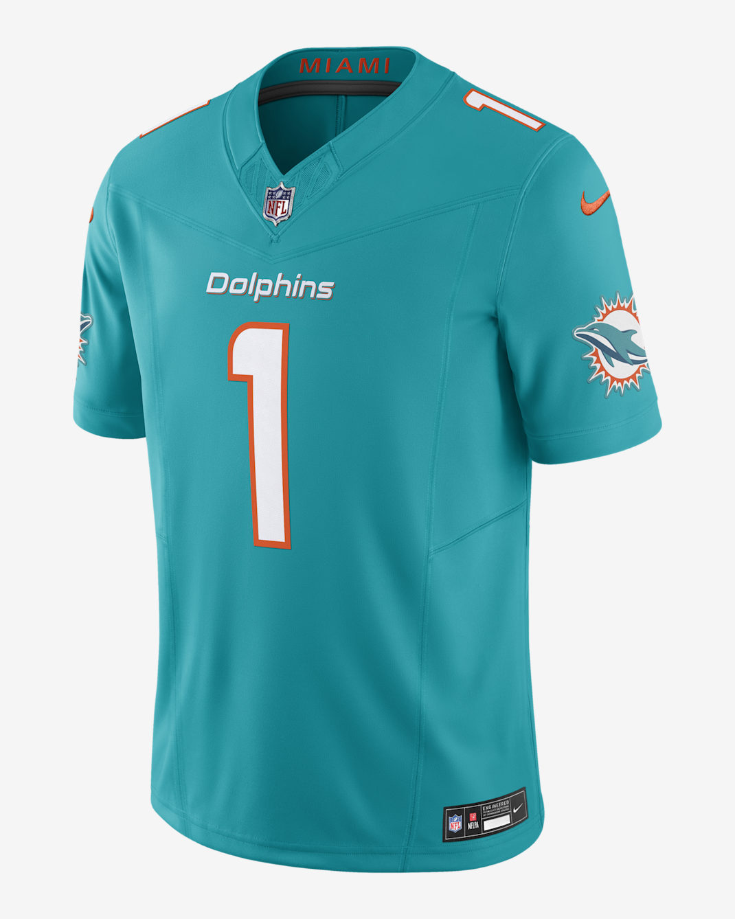 Tua Tagovailoa Miami Dolphins Men's Nike Dri-FIT NFL Limited Football Jersey - Aqua