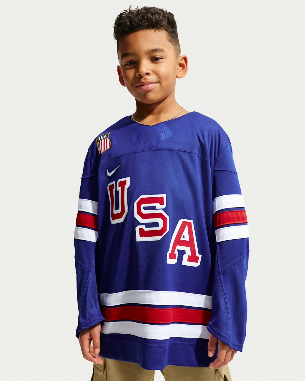 Nike "Team USA" Little Kids' Hockey Jersey - Deep Royal Blue